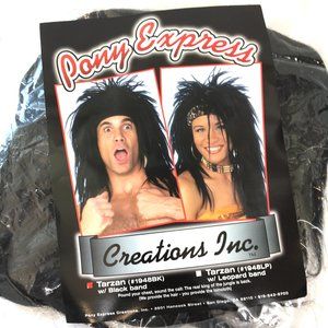 ROCKER Tarzan Wild Man Woman Wig NWT NOS